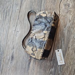 Nwt Carolee snakeskin purse
